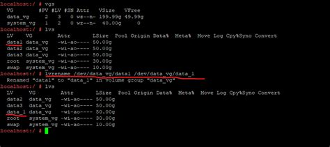 rename lvm logical volume